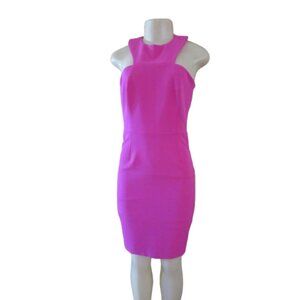 Trina Turk Hot Pink Open Back Stretch Party Dress Size 4